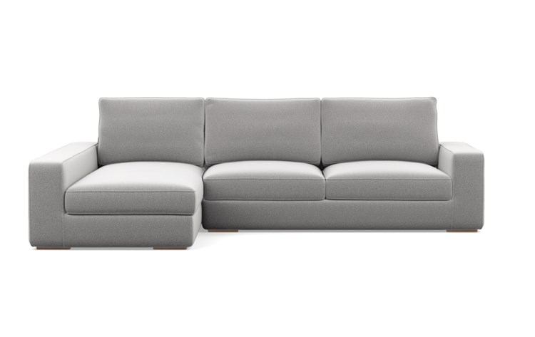 AINSLEY Sectional Sofa with Left Chaise - 109" - Matte Black Ainsley Low L Leg - Image 0