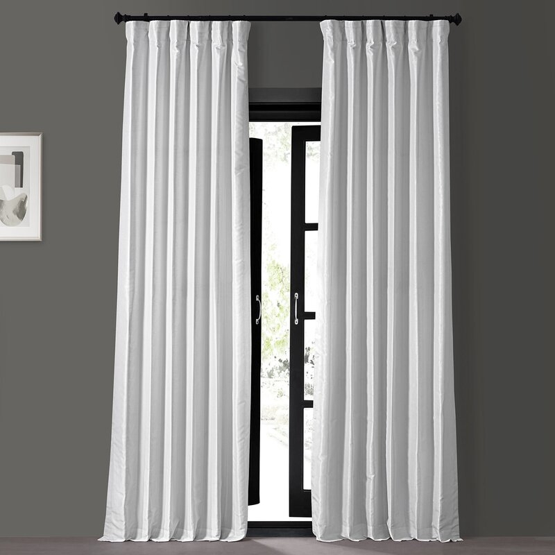Solid Blackout Rod Pocket Single Curtain Panel - Image 0
