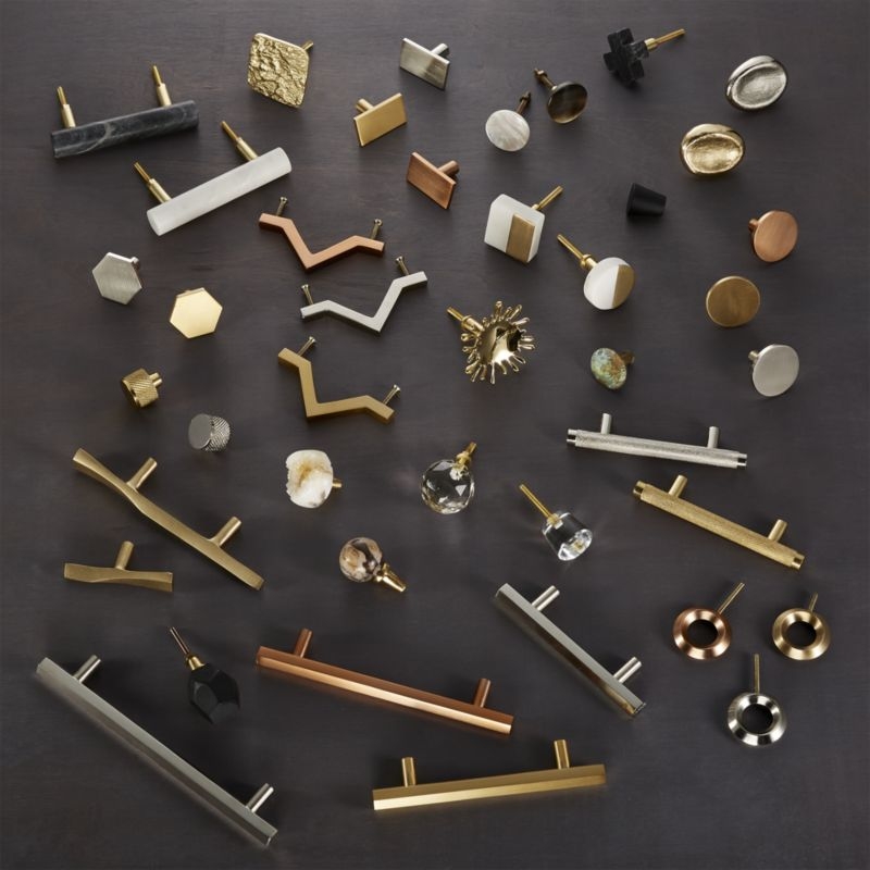 hex brushed brass knob - Image 3