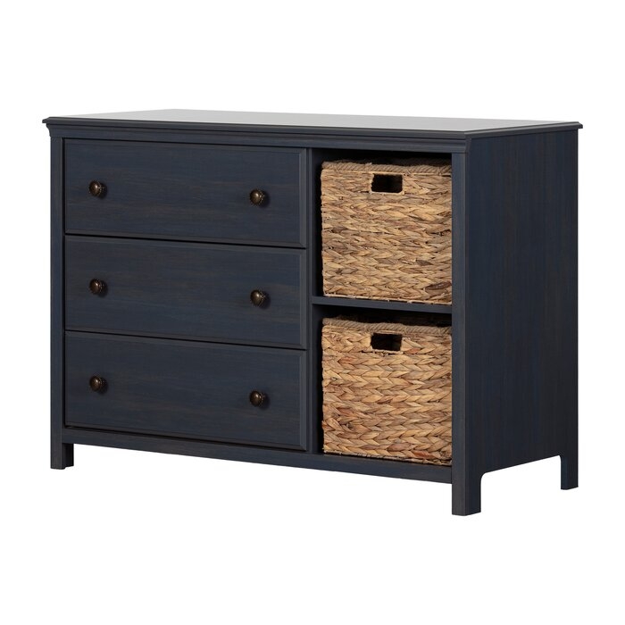 Cotton Candy 3 Drawer Dresser with Cubbies - Image 0
