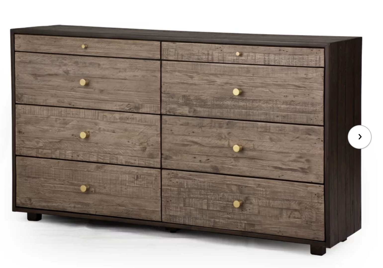 BROWN CALAIS 8 DRAWER DOUBLE DRESSER - Image 0