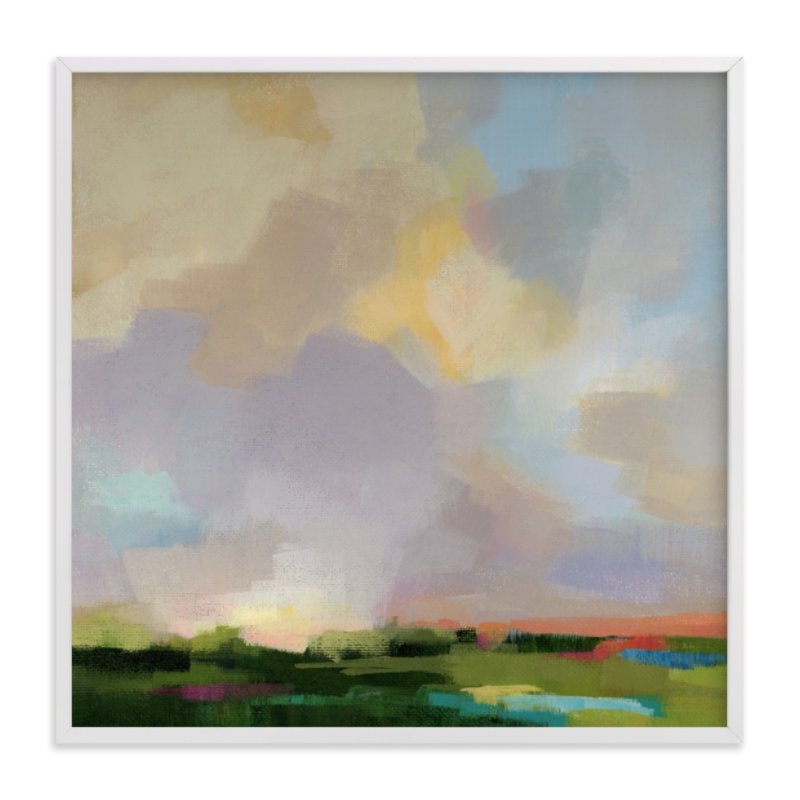 after the storm 30 x 30, white wood frame, standard - Image 0