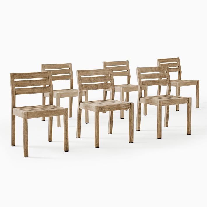 Portside Dining Chair - Driftwood, Set of 6 - Image 0