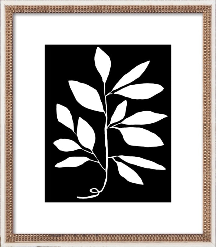 Branch Framed Artwork, Print, Distressed Cream Frame, 10" x 12" - Image 0