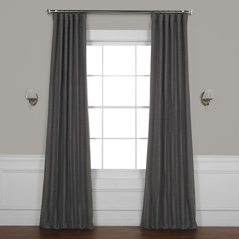 Freemansburg Room Darkening Rod Pocket Single Curtain Panel - Armour Gray - Image 0