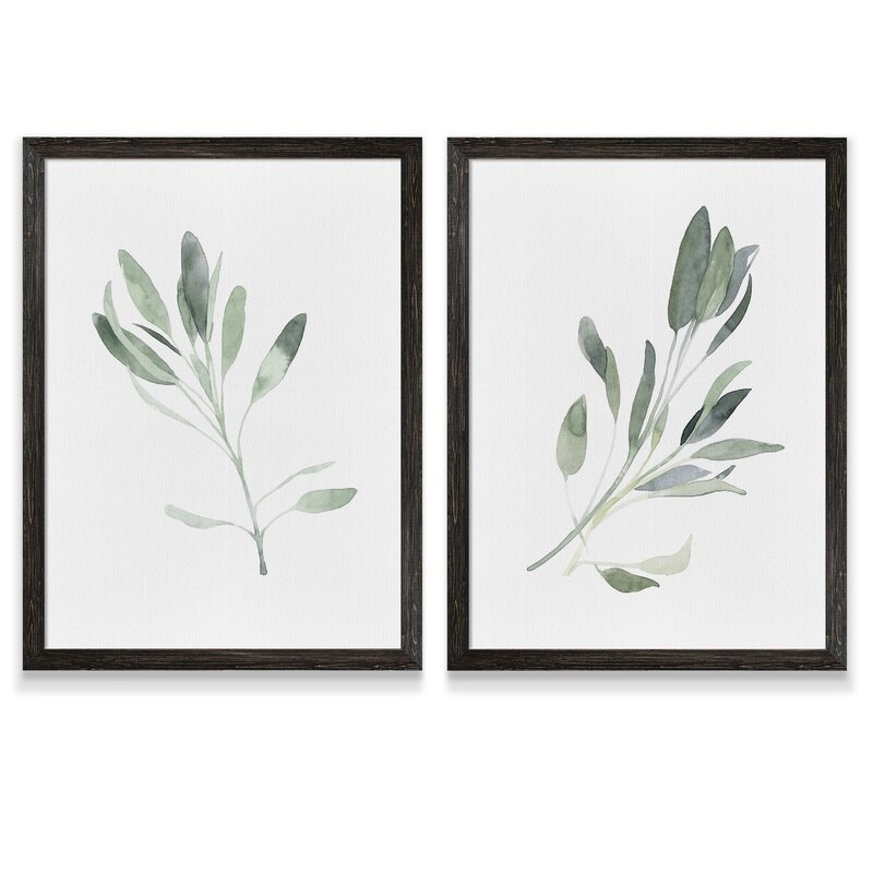 Simple Sage I by Vincent Van Gogh-2 Piece Picture Frame Painting, Set of 2 - Image 0