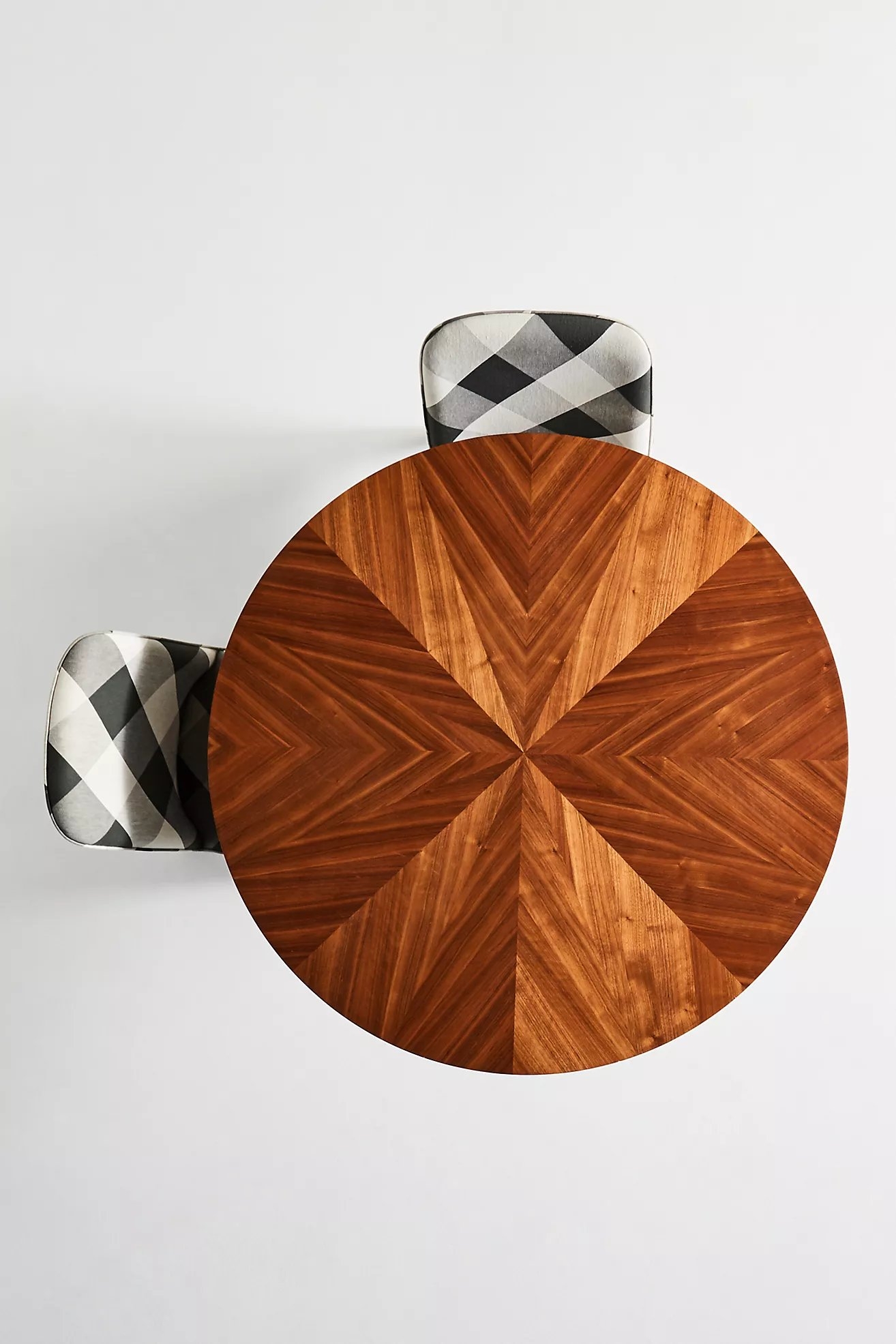 Quillen Marquetry Bistro Dining Table, Walnut - Image 4