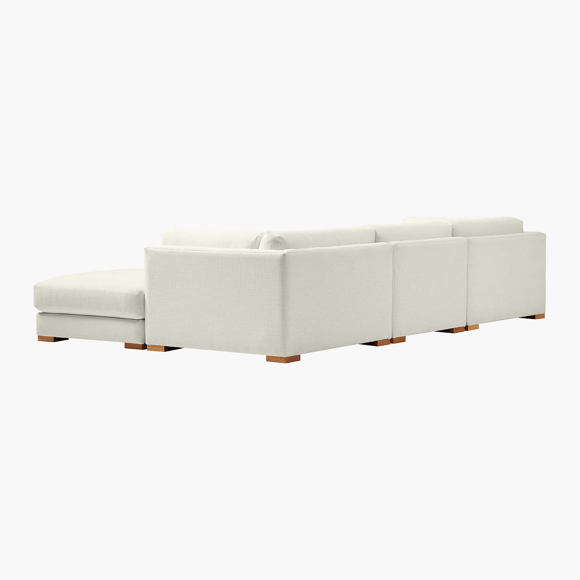 Piazza 4-Piece Modular Sectional Sofa, Snow - Image 1