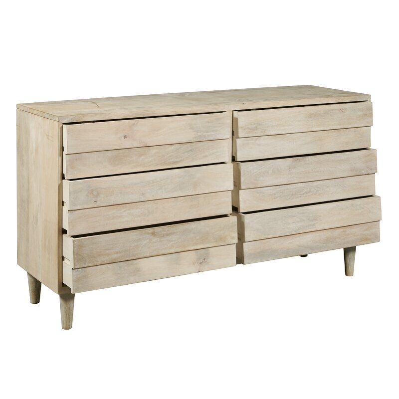 Naomi Reclaimed Look 6 Drawer Double Dresser - Image 1