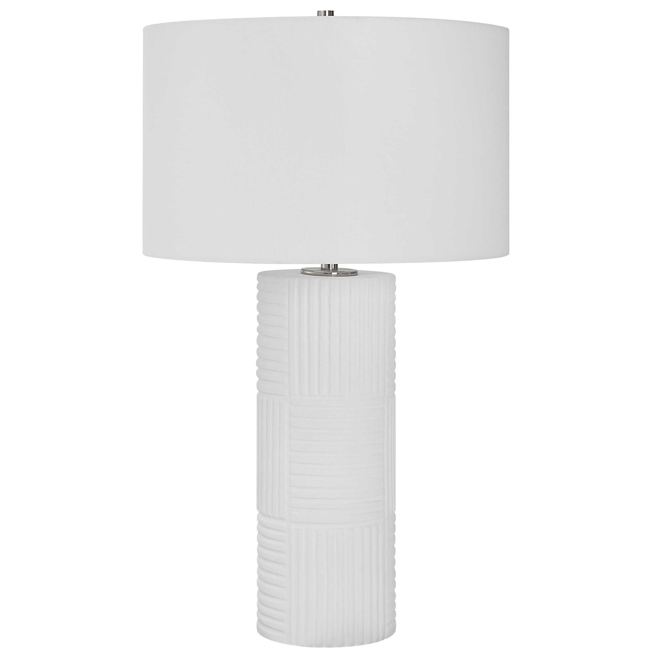 Patchwork White Table Lamp - Image 0