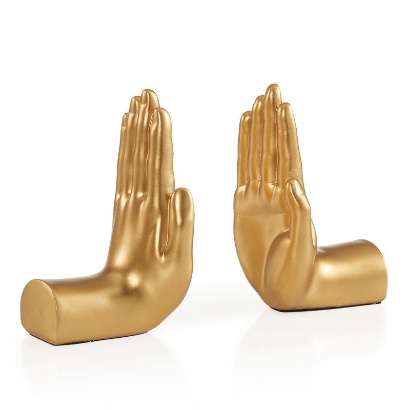 Hand Book End - Gold - Image 0