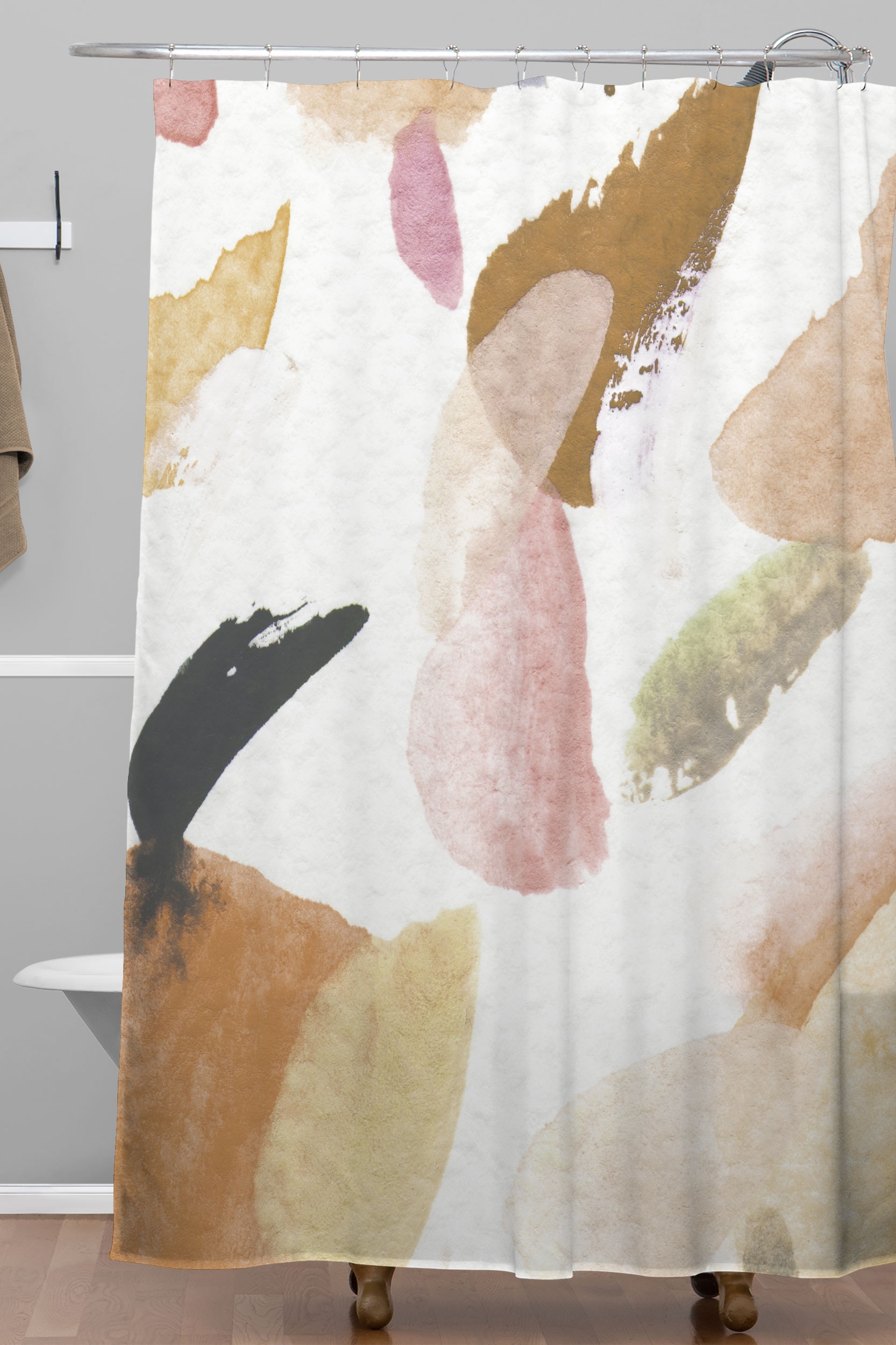 Abstractm3 by Georgiana Paraschiv - Shower Curtain Standard 71" x 74" with Rings - Image 1