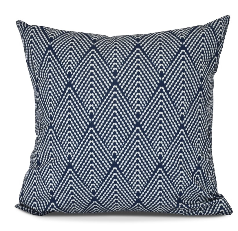 Topper Lifeflor Throw Pillow with Insert-  Navy Blue- 18"H X 18"W - Image 0