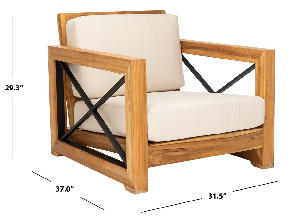 Curacao Outdoor Teak Club Chair - Image 3