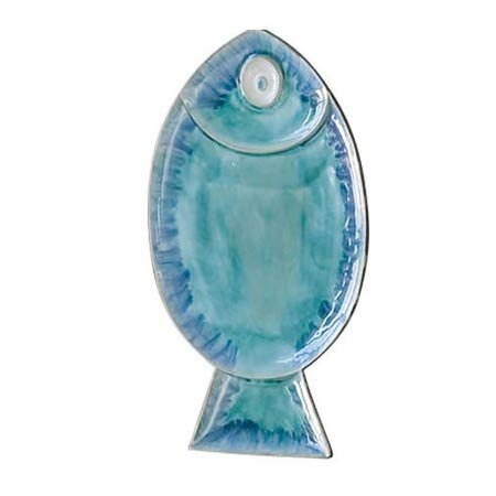 Blue Fish Plate Wall Décor - Large - Image 1