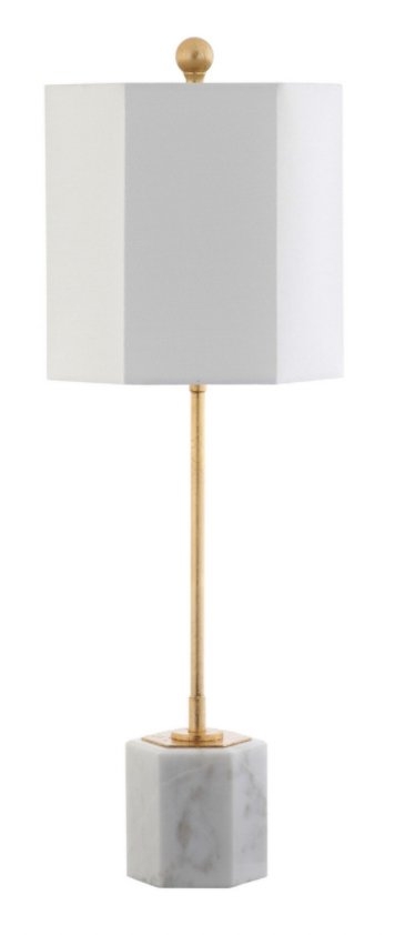 Magdalene Marble Table Lamp - White/ - Arlo Home - Image 0
