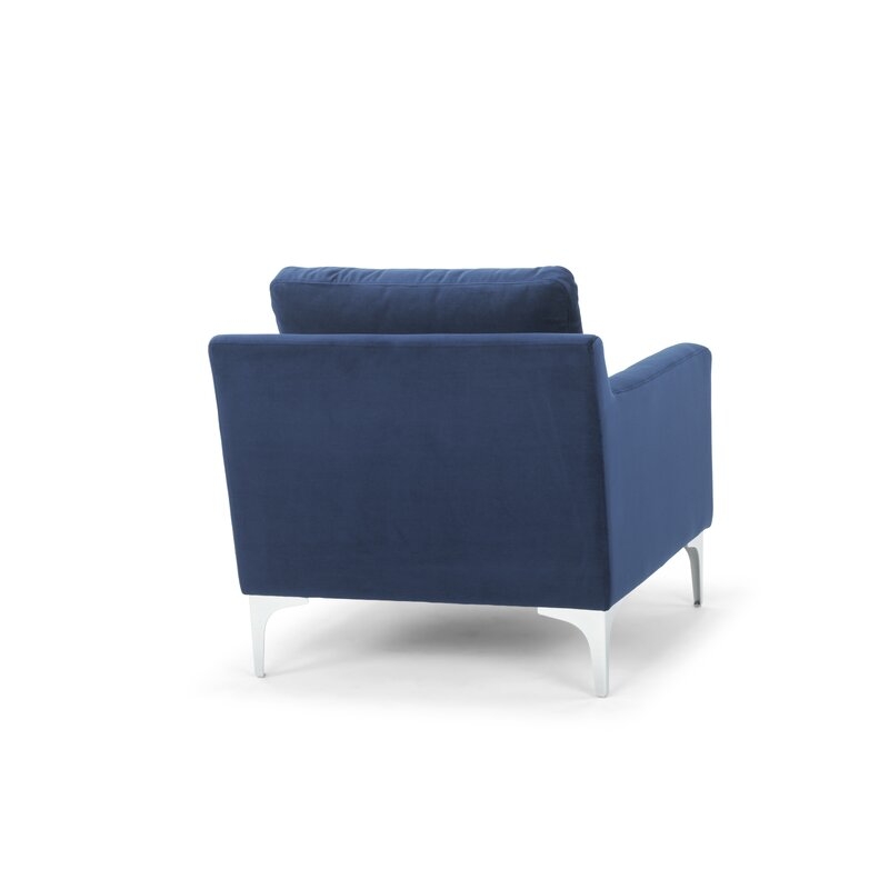 Stax Dark Blue Rumley Lounge Chair - Image 5