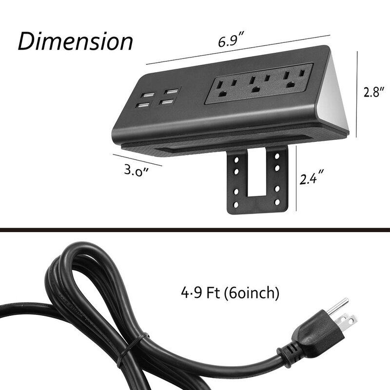 WF-ZHUSBPORT-LS282838666-01-01 Desk Edge Mount Power Outlets With Usb Charge Ports - Image 2