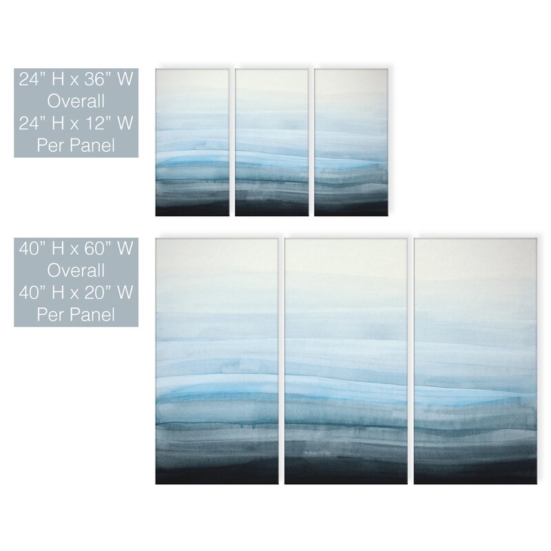 Coastal Mist by Norman Wyatt Jr. - 3 Piece Wrapped Canvas Print Set - Image 2