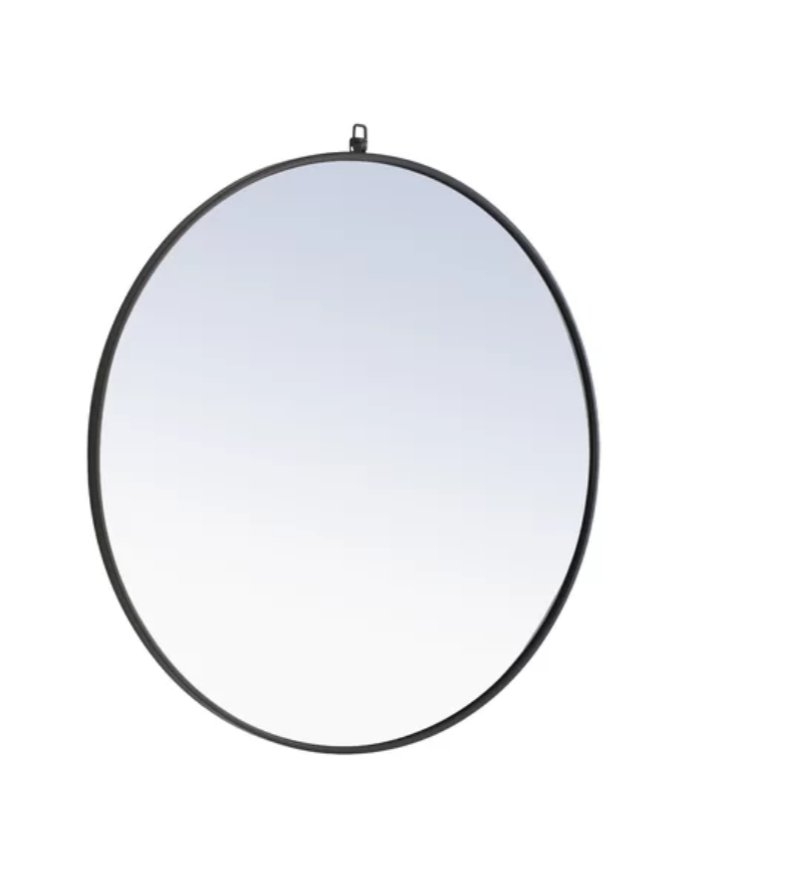 Yedinak Modern and Contemporary Accent Mirror Black, 42" - Image 0