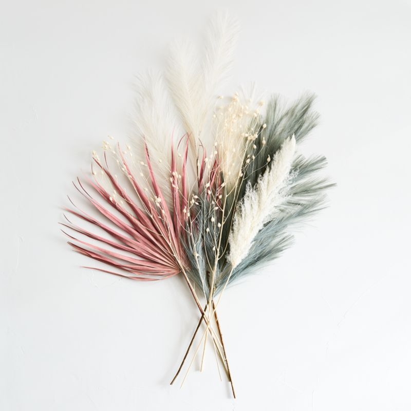 Artificial Dusty Blue Pampas Grass Stem - Image 1