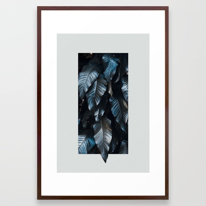 Growth II (blue) Framed Art Print - Image 0
