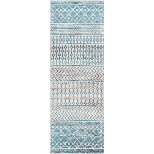 Lavadora Blue Indoor 2'7" x 7'3" Machine Woven Rug - Image 0