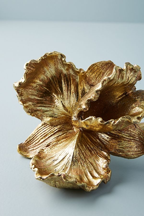 Gilded Bloom Decorative Object - Amaryllis - Image 0