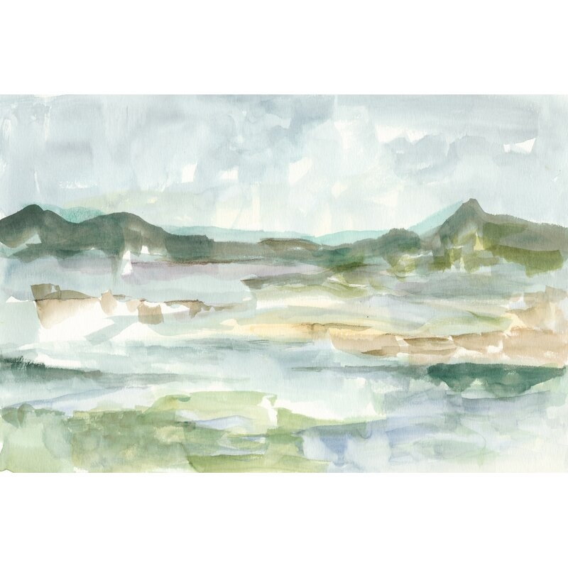 'Panoramic Seascape II' Painting on Canvas - Image 0