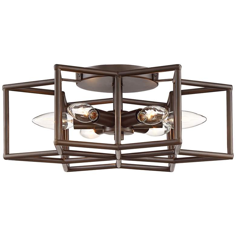 Cosmos 6-Point Star Oil-Rubbed Bronze 6-Light Ceiling Light - Style # 65K88 - Image 1