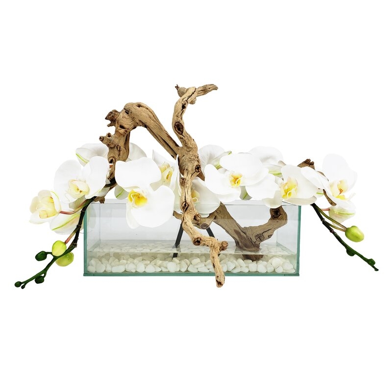 Orchid Floral Arrangement in Vase - Image 0