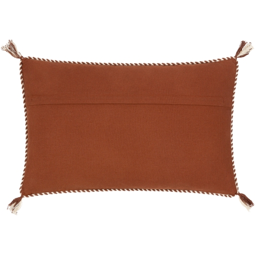 Lois Lumbar Pillow, Burnt Orange, 22" x 14" - Image 3