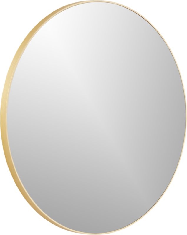 Infinity 24" Round Brass Wall Mirror - Image 5