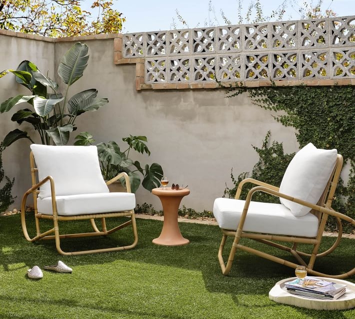 Miley Wicker Lounge Chair, Natural - Image 7