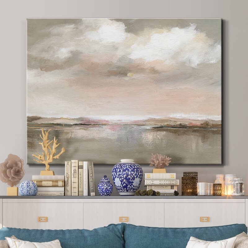 Evening Drama - Wrapped Canvas Painting Print - Image 4