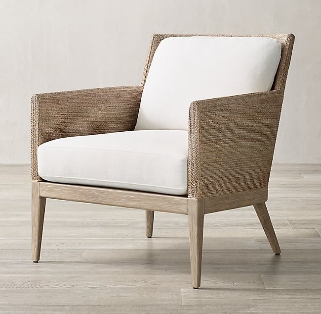 MARISOL SEAGRASS TRACK ARM CHAIR - Image 0