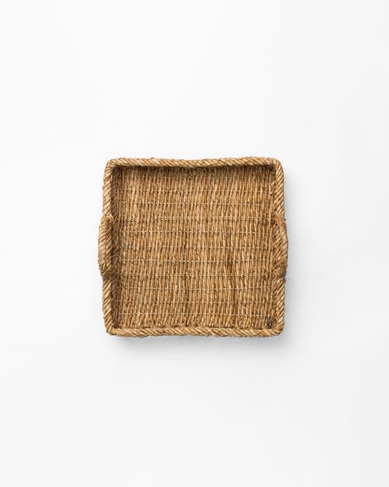 Woven Square Rattan Tray - Image 0