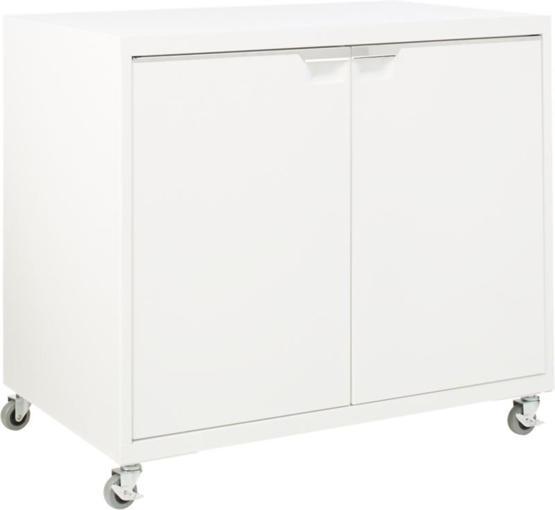 TPS White 2-Door Wide Cabinet - Image 2