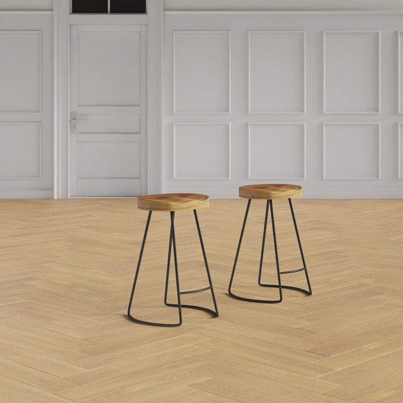 Penelope Solid Wood Counter Stool (Set of 2) - Image 2