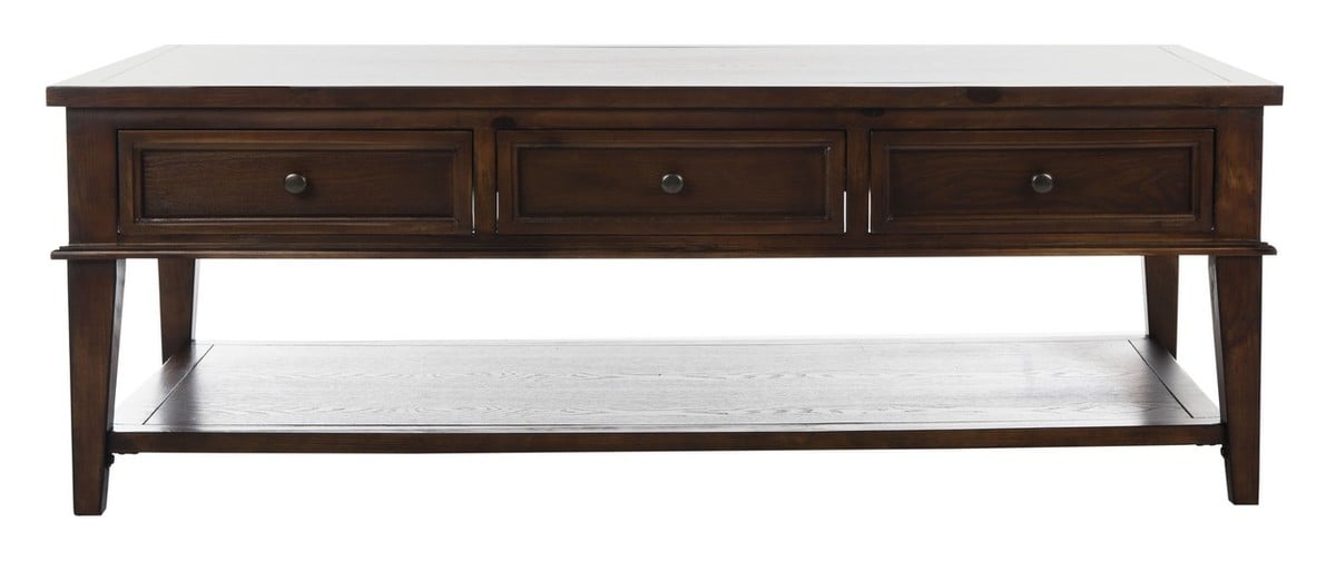 Manelin Coffee Table With Storage Drawers - Sepia - Arlo Home - Image 1