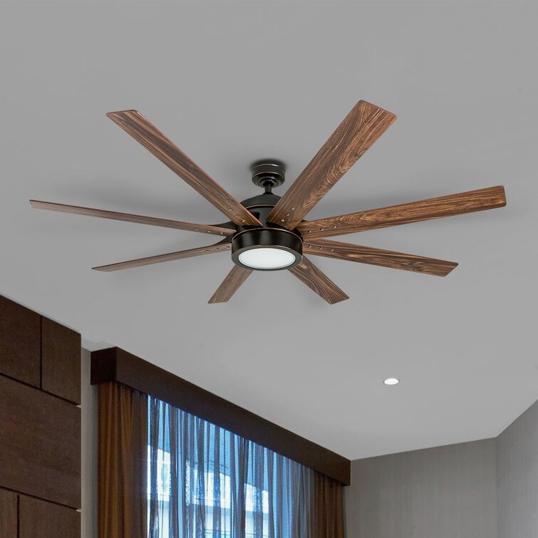 62'' Centre Market Place 8 - Blade LED Standard Ceiling Fan with Remote Control and Light Kit Included - Image 2