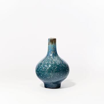 Reactive Glaze Vase, Light Blue, Small - Image 0