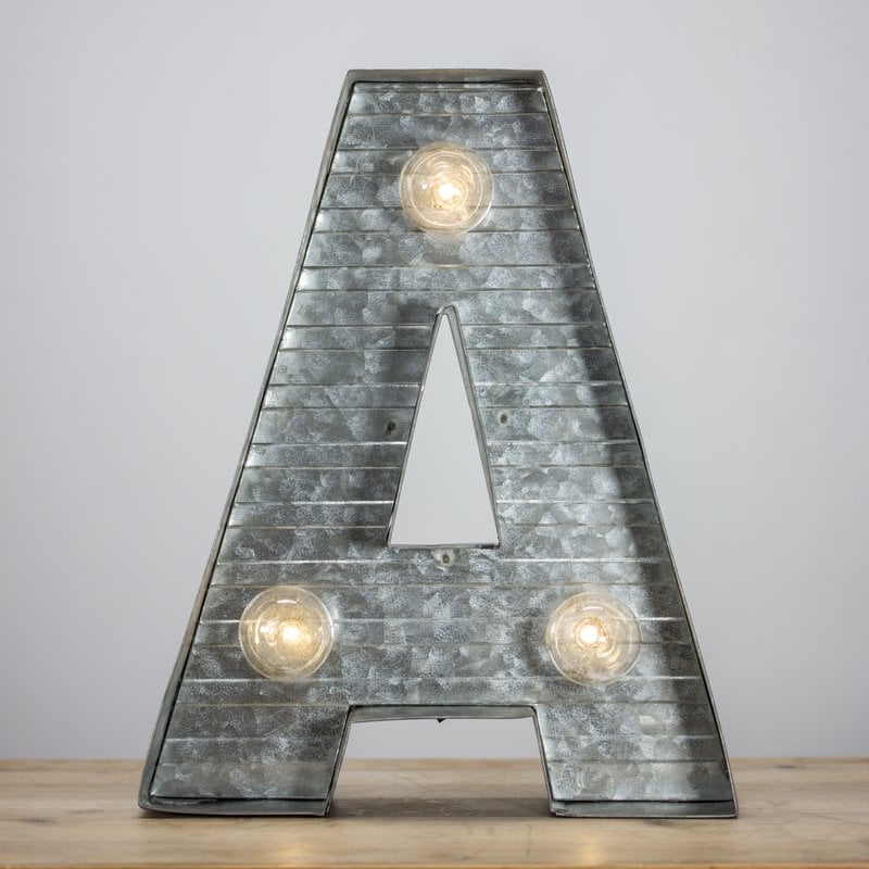 Letter A Metal Sign LED Marquee Sign - Image 0