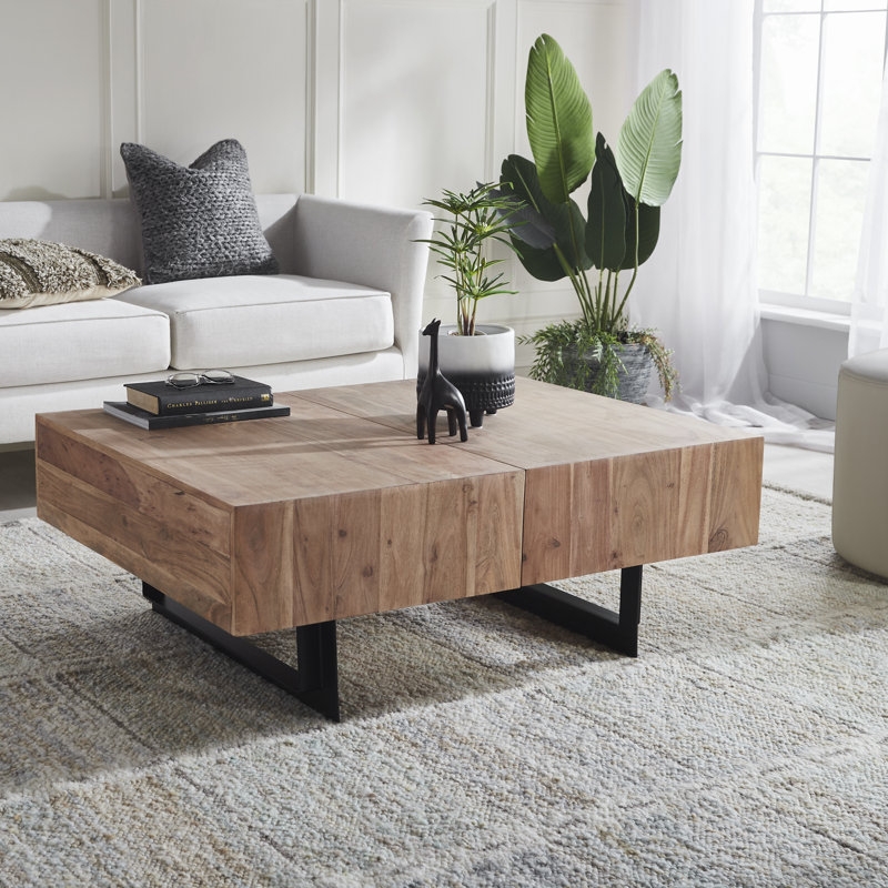 Mullins Murphy Extendable Sled Coffee Table with Storage - Image 0