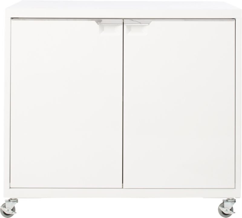 TPS White 2-Door Wide Cabinet - Image 1