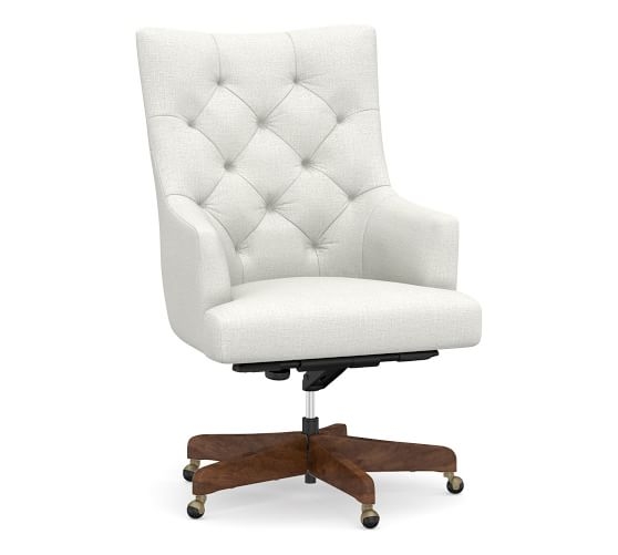 Radcliffe Tufted Upholstered Swivel Desk Chair - Image 0
