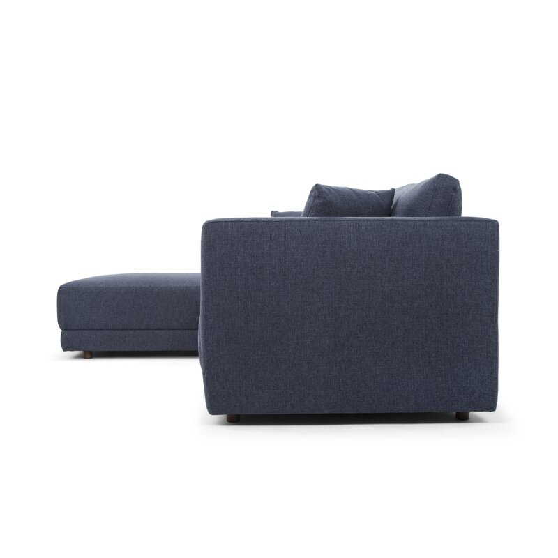 116.14" Wide Sectional - Blue - Left Hand Facing - Image 3