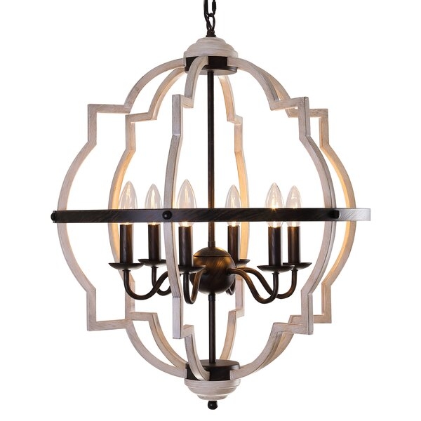 6 - Light Candle Style Geometric Chandelier - Image 0