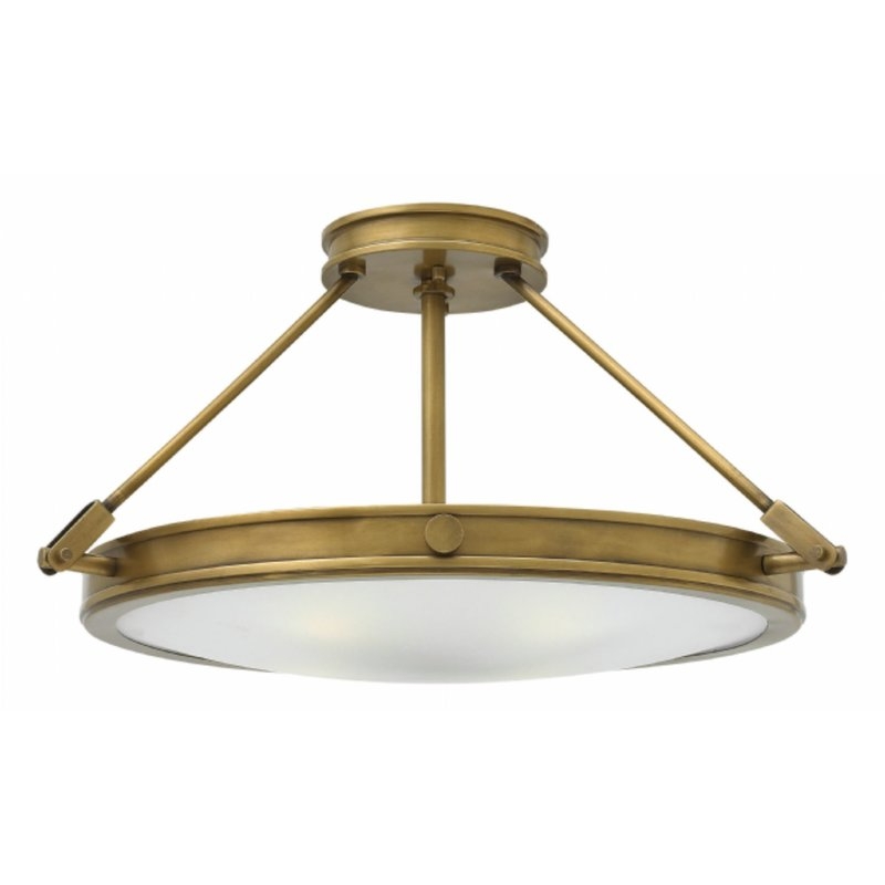 Collier 4-Light Semi Flush Mount-Brass - Image 0