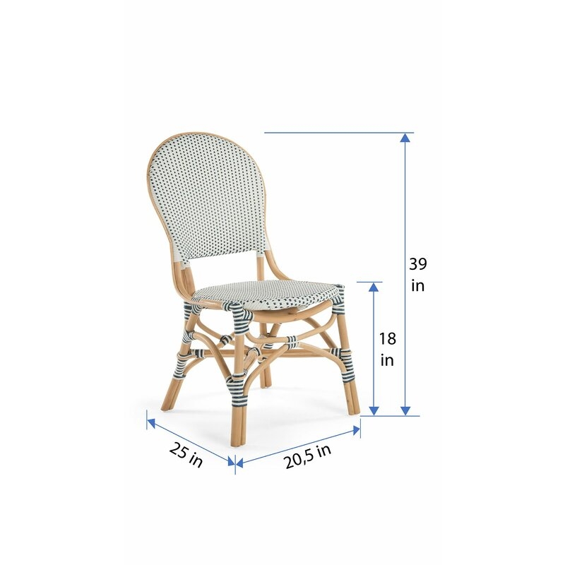 Tawanna Rattan Side Chair - Set of 2 - Image 2
